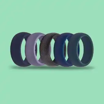 5x men's original silicone rings