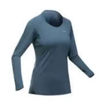 Decathlon Women’s long-sleeved mountain walking t-shirt mh550 offer