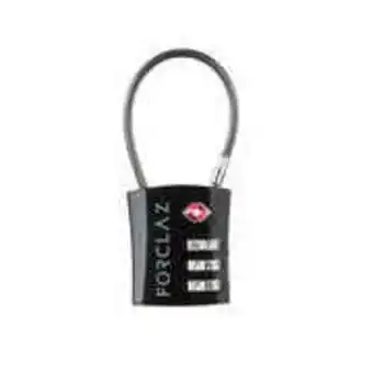 Decathlon Tsa travel code cable lock - black offer