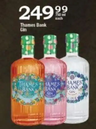 Oxford Freshmarket Thames Bank Gin 750 ml offer