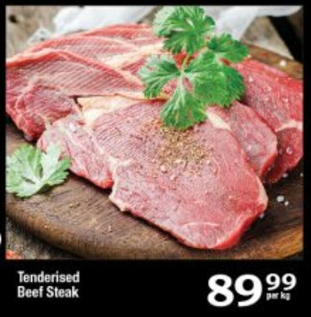 Tenderized Beef Steak Per Kg Offer At Oxford Freshmarket