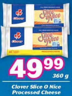 Cambridge Food Clover Slice O Nice Processed Cheese 360g offer