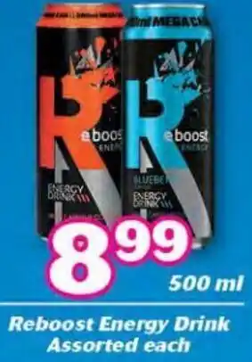 Reboost Energy Drink Assorted each 500ml