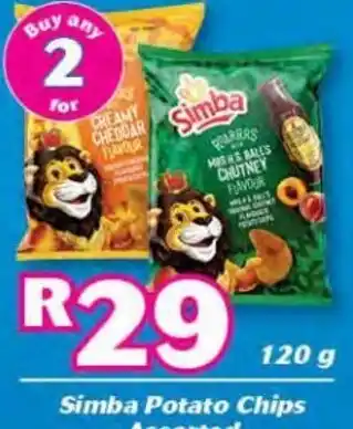 Cambridge Food Simba Potato Chips 120g offer