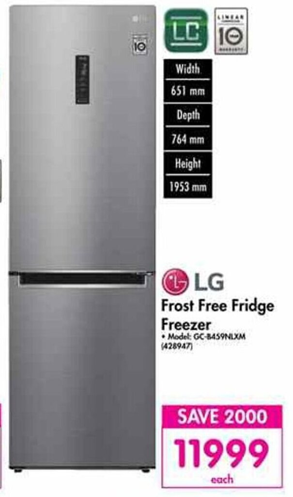 LG Frost Free Fridge Freezer offer at Makro