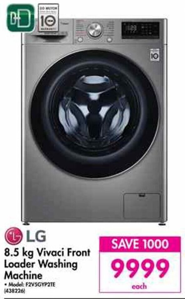 LG Vicavi Front Loader Washing Machine offer at Makro