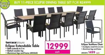 Makro Terrace Leisure Buy 11 -piece Eclipse Dining Table Set offer