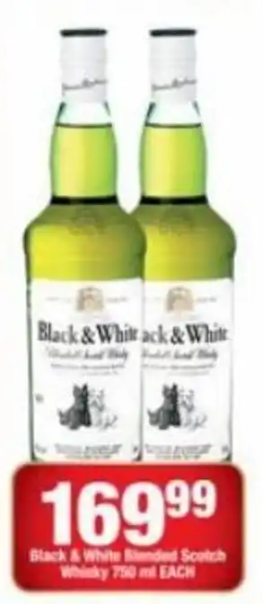 OK Liquor Black & White Blended Scotch Whisky 750ml offer
