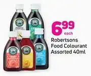 Game Robertsons food colourant assorted-40ml each offer