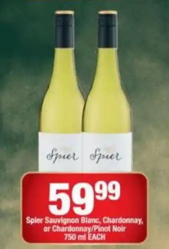 OK Liquor Spier Sauvignon Blanc, Chardonnay, or Chardonnay / Pinot Noir 750ml offer