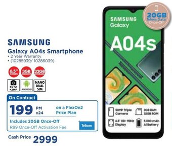 HiFi Corp Samsung Galaxy A04s Smartphone offer