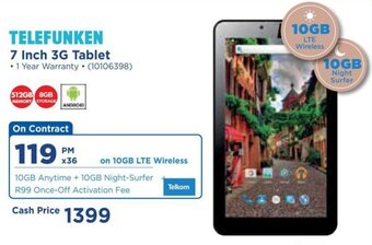 Telefunken 7-inch 3G Tablet