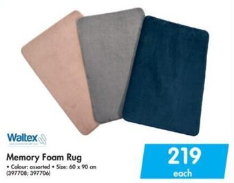 Makro Waltex Memory Foam Rug 60 x 90cm offer