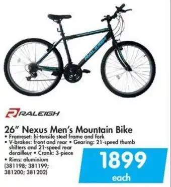 Makro Raleigh 26" Nexus Men's Mountain Bike offer