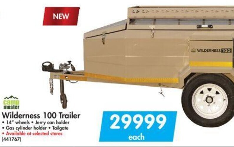 Camp Master Wilderness 100 Trailer offer at Makro