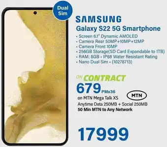 Incredible Connection Samsung Galaxy S22 5G Smartphone offer