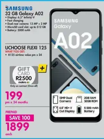 Makro Samsung - 32 GB Galaxy A02 offer