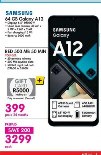 Makro Samsung - 64GB Galaxy A12 offer