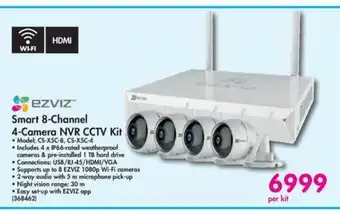 Makro Ezviz - Smart 8-Channel 4-Camera NVR CCTV Kit - 368462 offer