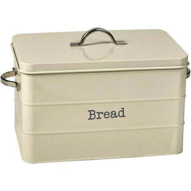 Vintage bread bin cream offer at Game