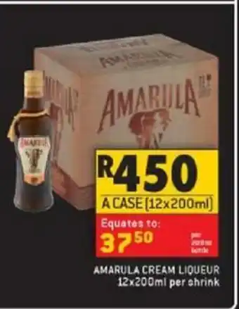 Amarula Cream Liqueur 12x200ml per shrink