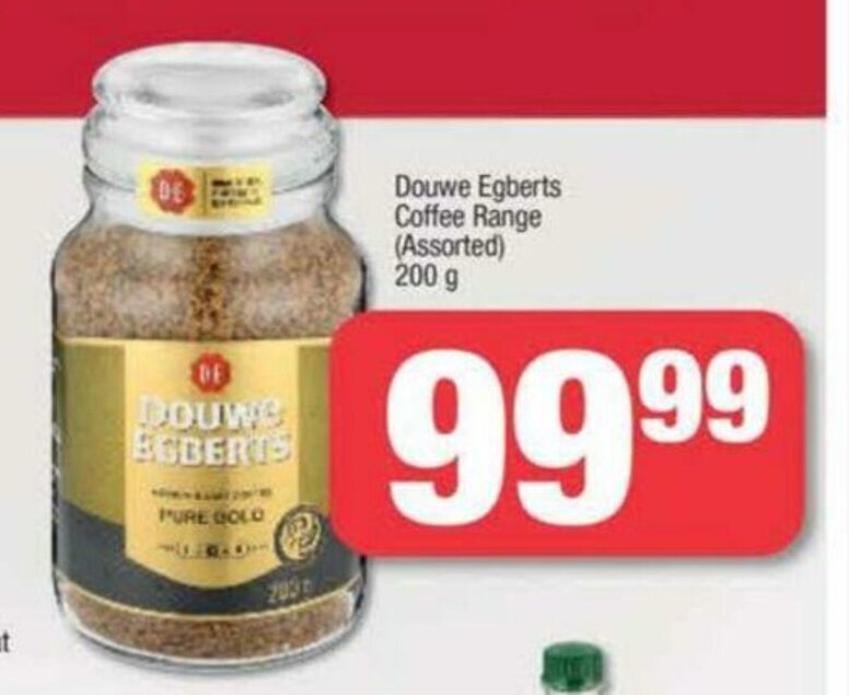 Douwe Egberts Coffee Range (Assorted) 200g offer at Spar