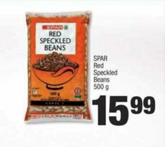 Spar SPAR Red Speckled Beans 500g offer