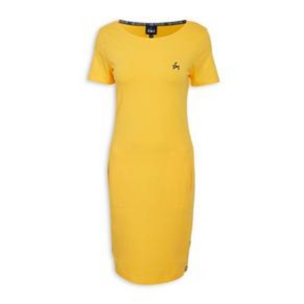 Yellow bodycon dress offer at Truworths