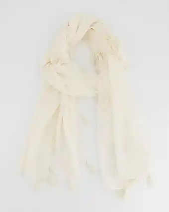Rare earth women's cream scarf