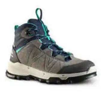 Decathlon Kid's waterproof walking boots - grey/blue offer