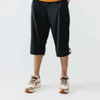 Decathlon Men's running breathable cropped trousers dry+ - black offer