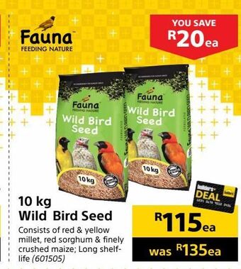 Builders Warehouse 10 kg wild bird seed offer