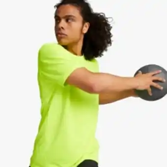 Men's puma performance cat yellow tee