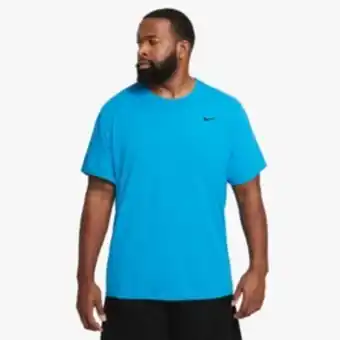Totalsports Men's nike dri-fit solid blue tee offer