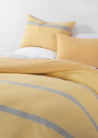 Broad stripe yarn dye duvet cover set