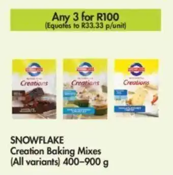 Makro Snowflake Creation Baking Mixes (all variants) 3 x 400-900g offer