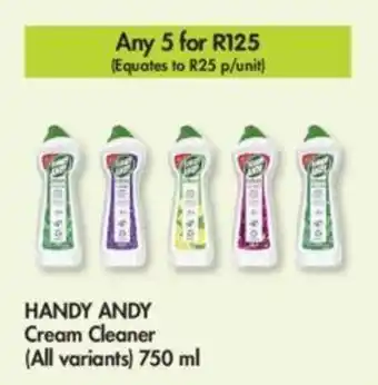 Makro Handy Andy Cream Cleaner (all variants) 5 x 750ml offer