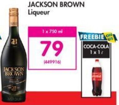 Jackson Brown Liqueur 750ml offer at Makro