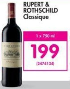 Makro Rupert & Rothschild Classique 750ml offer