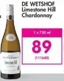 Makro De Wetshof Limestone Hill Chardonnay 750ml offer