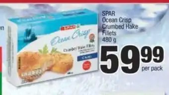 Spar SPAR Ocean Crisp Crumbed Hake Fillets 480g offer