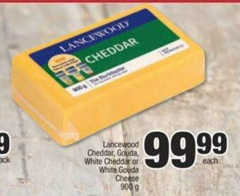 Spar Lancewood Cheddar, Gouda, White Cheddar or White Gouda Cheese 900g offer