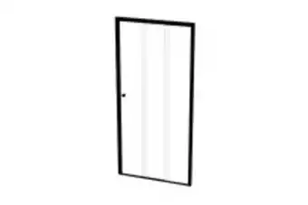 Tri11slbc 1100 tri-slider door 1100*1860mm - black/clear