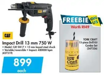 Makro Cat Impact Drill 13mm 750W offer