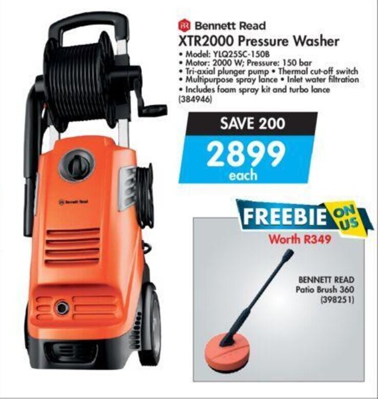 Read XTR2000 Pressure Washer offer at Makro