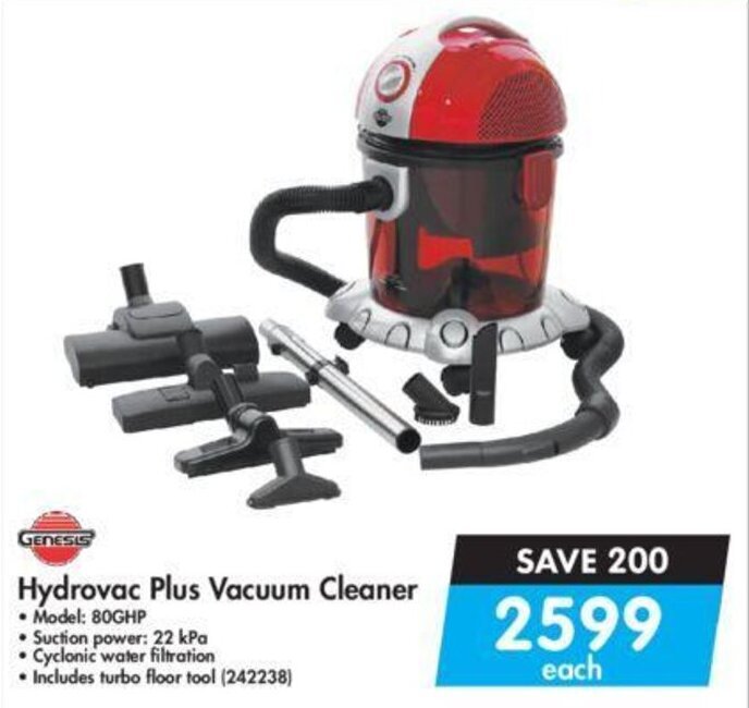 Genesis Hydrovac Plus Vacuum Cleaner offer at Makro