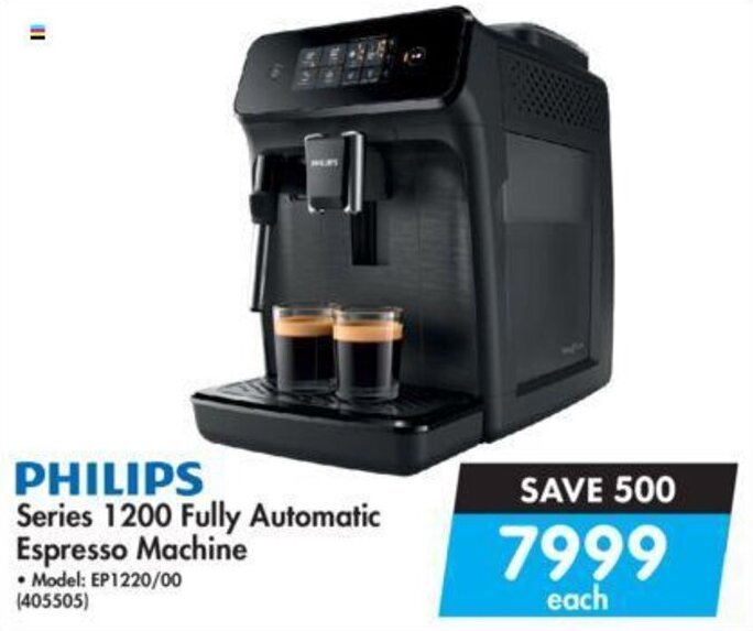 Philips Series 1200 Fully Automatic Espresso Machine offer at Makro