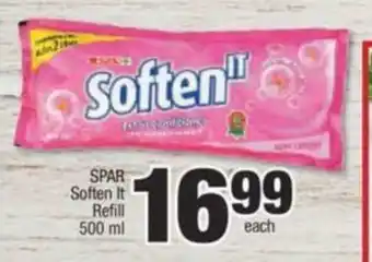 Spar SPAR Soften It Refill 500ml offer