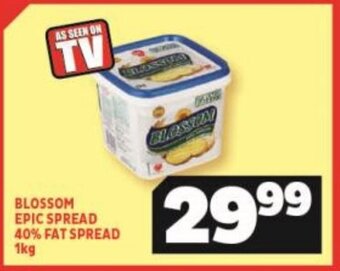 Usave Blossom Epic Spread 40% Fat Spread 1kg offer