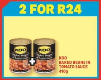 Usave Koo Baked Beans in Tomato Sauce 2 x 410g offer